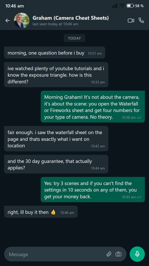 A sceptic asks how this is different from a tutorial video